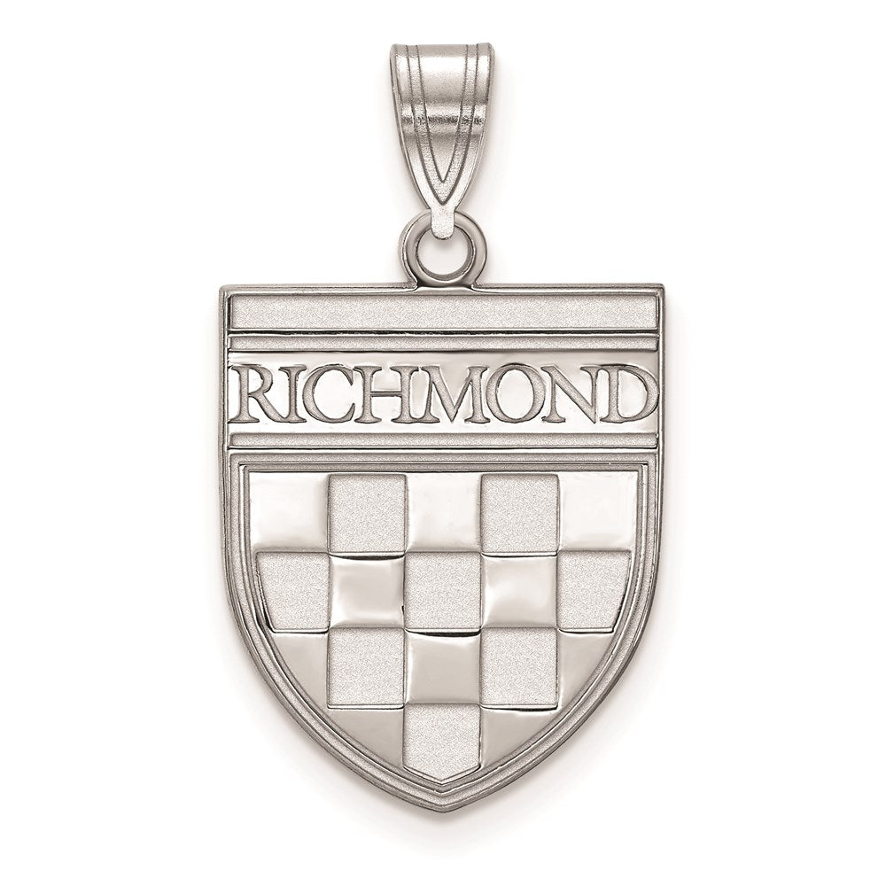 Sterling Silver University of Richmond Large Shield Pendant, Item P33594 by The Black Bow Jewelry Co.