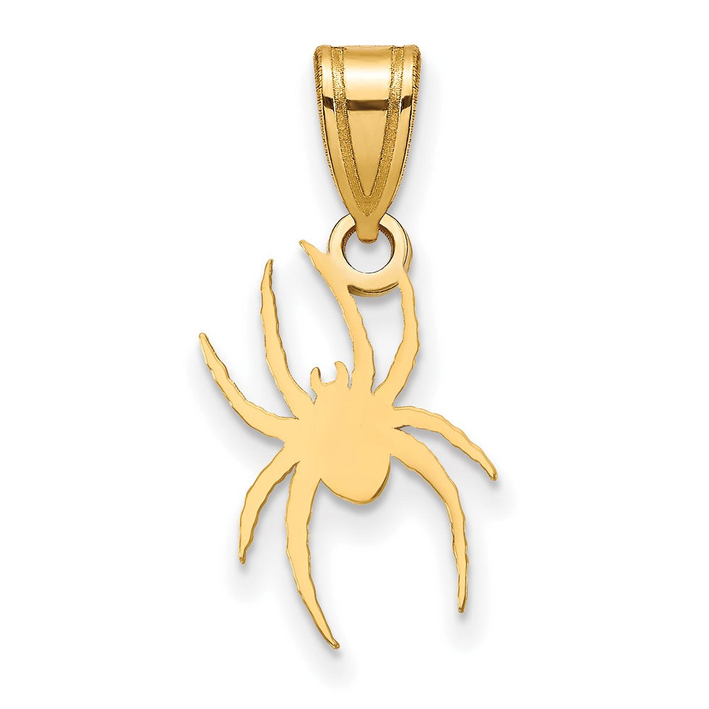 10K Yellow Gold University of Richmond Medium Spider Pendant, Item P33602 by The Black Bow Jewelry Co.