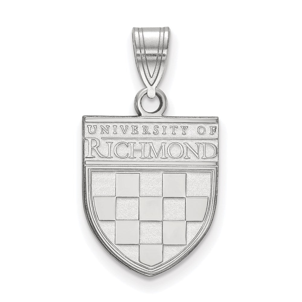 Sterling Silver University of Richmond MD Shield Pendant, Item P33636 by The Black Bow Jewelry Co.