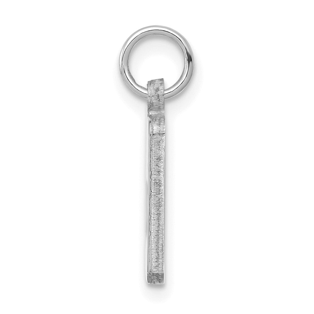 Alternate view of the Sterling Silver Rhodium Plated U. of Florida XS (Tiny) Tag Charm by The Black Bow Jewelry Co.