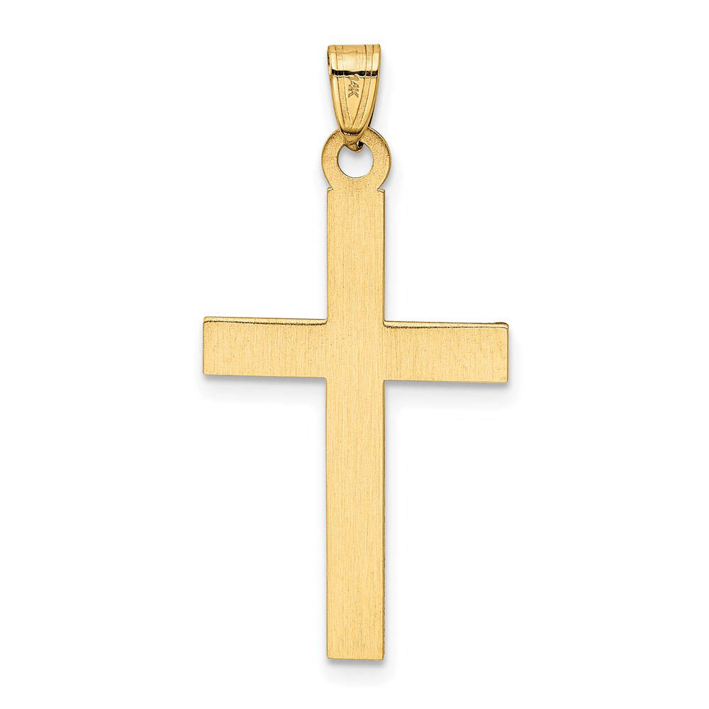 Alternate view of the 14k Yellow Gold, Casted, Latin Cross Pendant by The Black Bow Jewelry Co.
