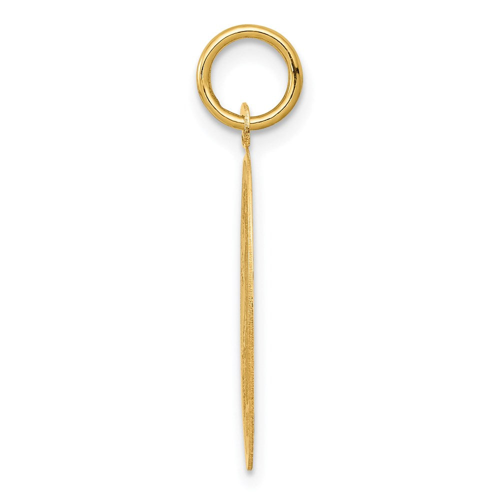 Alternate view of the 14k Yellow Gold Saint Jude Thaddeus Charm, 20mm (3/4 inch) by The Black Bow Jewelry Co.