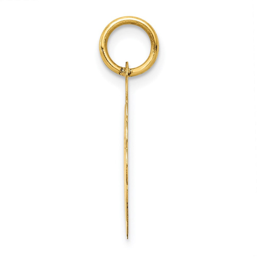 Alternate view of the 14k Yellow Gold My Confirmation Engravable Charm, 16mm (5/8 inch) by The Black Bow Jewelry Co.