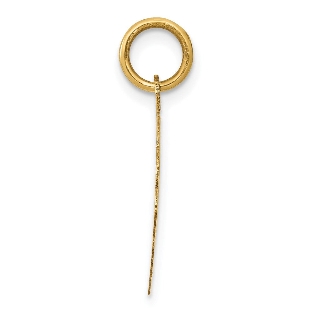 Alternate view of the 14k Yellow Gold Medium Holy Communion Charm, 16mm (5/8 inch) by The Black Bow Jewelry Co.