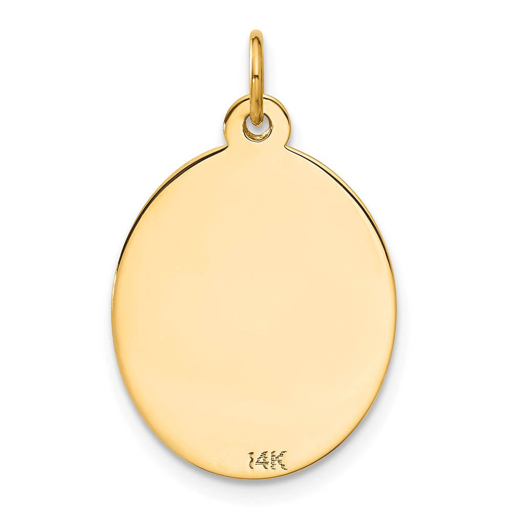 Alternate view of the 14k Yellow Gold Key and Tag Charm by The Black Bow Jewelry Co.