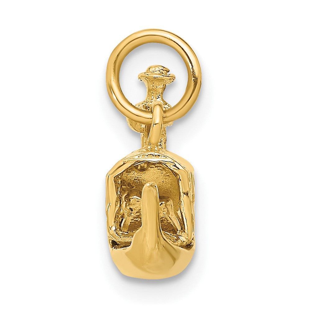 Alternate view of the 14k Yellow Gold 3D Gondola Charm by The Black Bow Jewelry Co.