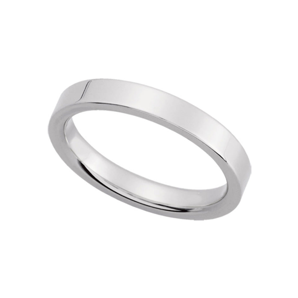 3mm Continuum Sterling Silver Flat Comfort Fit Wedding Band, Item R10203 by The Black Bow Jewelry Co.