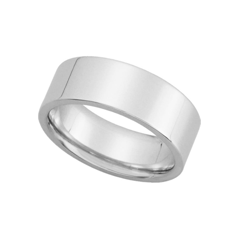 7mm Continuum Sterling Silver Flat Comfort Fit Wedding Band, Item R10223 by The Black Bow Jewelry Co.