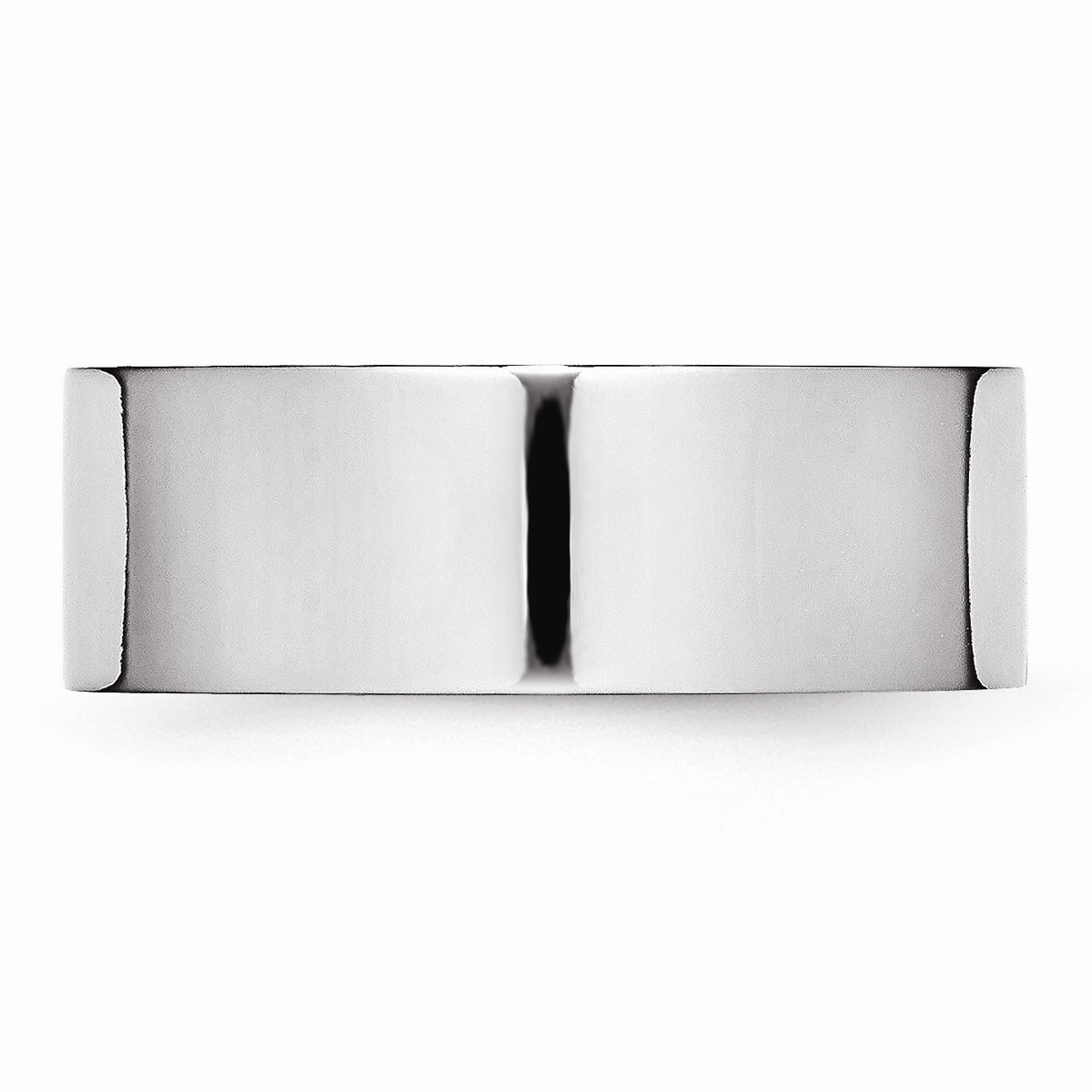 Alternate view of the 8mm Cobalt Polished Flat Standard Fit Band Size 7 by The Black Bow Jewelry Co.