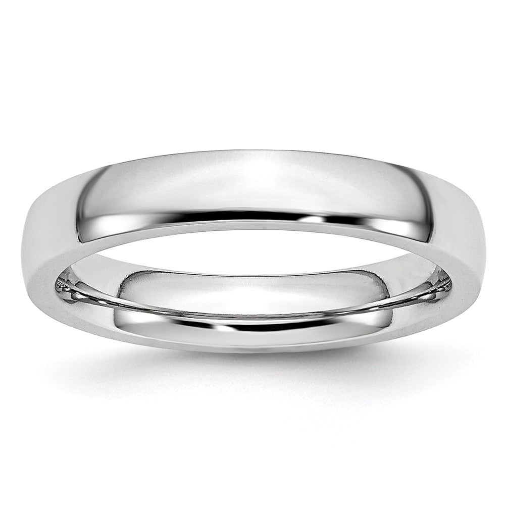 4mm Cobalt Polished Domed Standard Fit Band, Item R10428 by The Black Bow Jewelry Co.