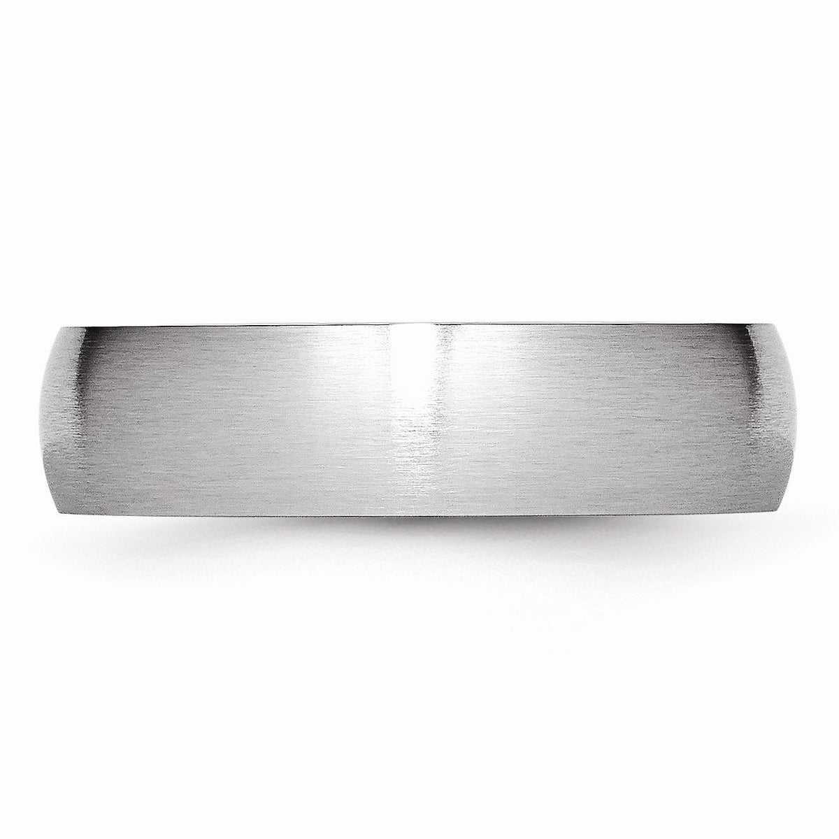 Alternate view of the 6mm Cobalt Slightly Domed Satin Standard Fit Band Size 7 by The Black Bow Jewelry Co.