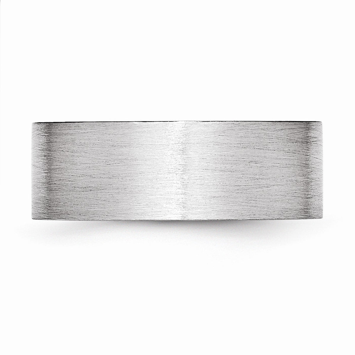 Alternate view of the 8mm Cobalt Satin Flat Comfort Fit Band Size 7 by The Black Bow Jewelry Co.