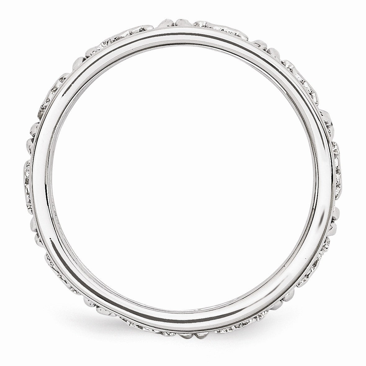 Alternate view of the 4mm Sterling Silver Stackable Expressions Scorpio Zodiac Ring by The Black Bow Jewelry Co.