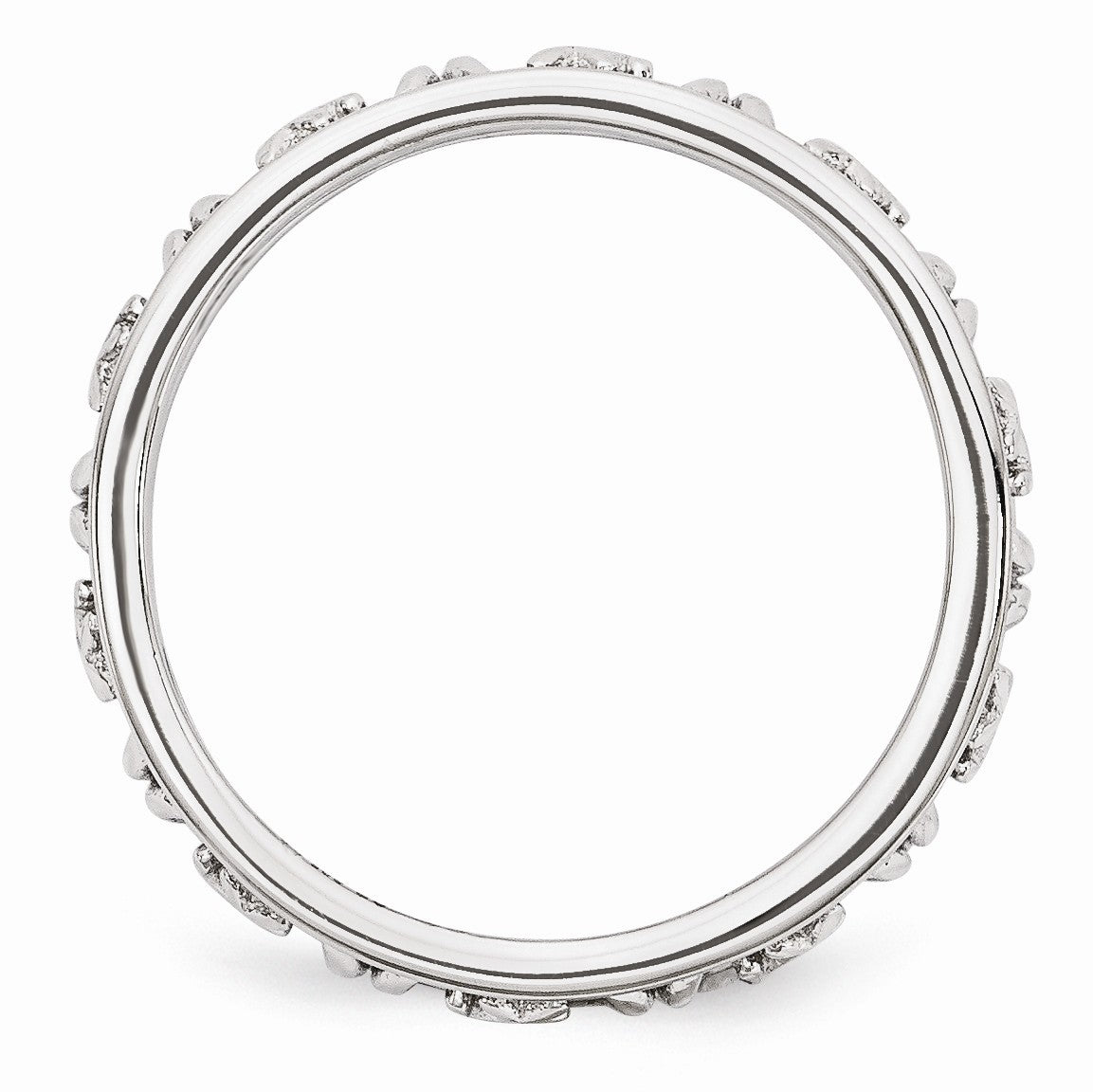 Alternate view of the 4mm Sterling Silver Stackable Expressions Sagittarius Zodiac Ring by The Black Bow Jewelry Co.