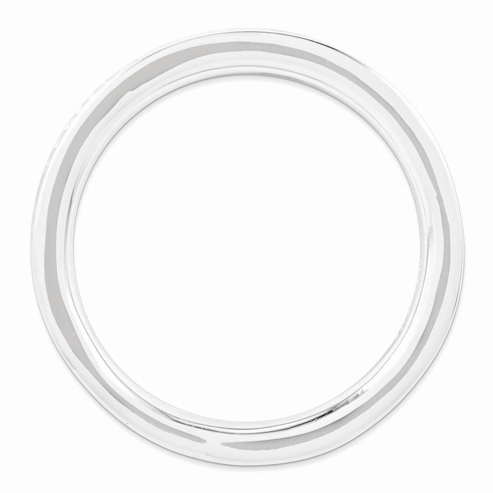 Alternate view of the 2.25mm Sterling Silver Stackable Gold Tone Plated Channeled Band by The Black Bow Jewelry Co.