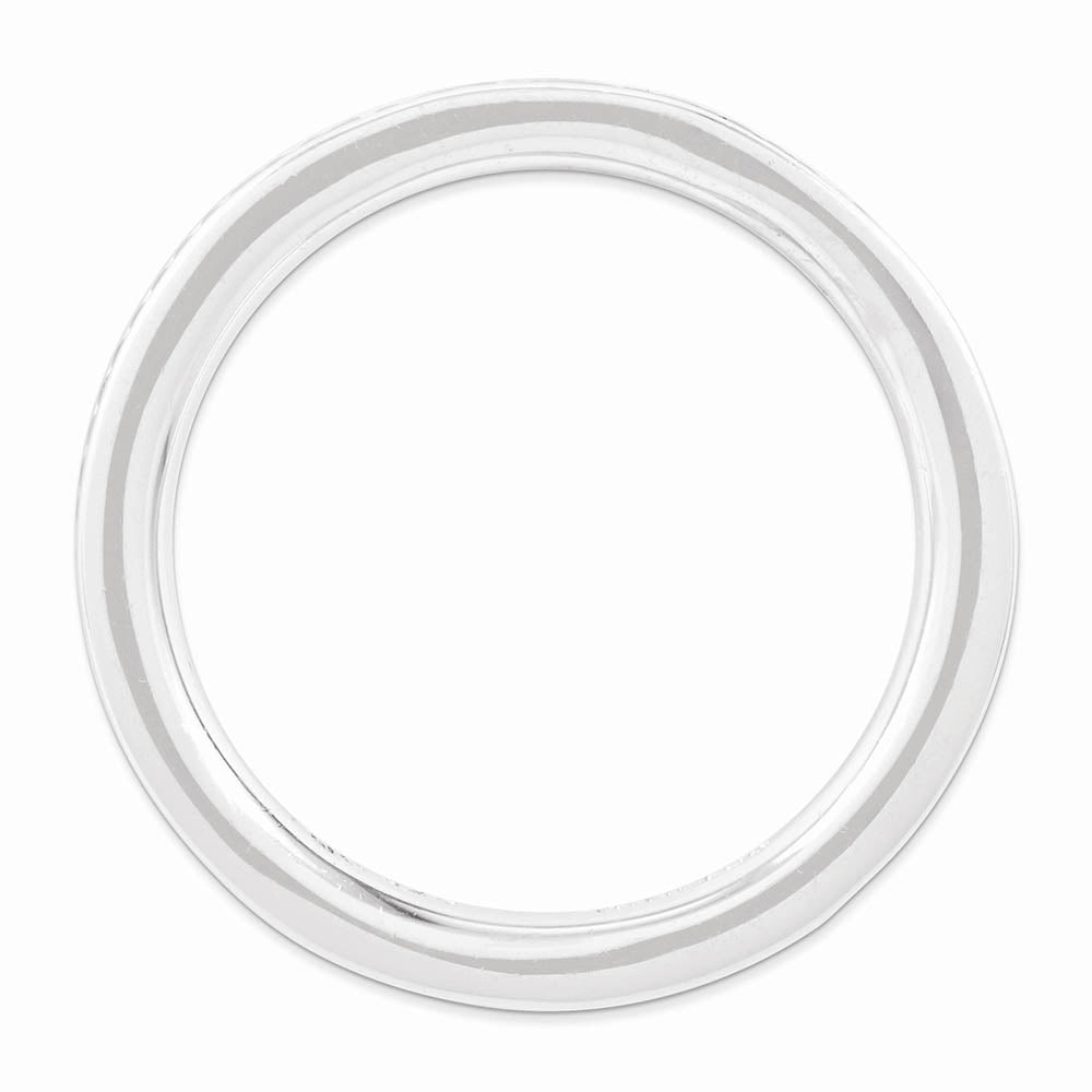 Alternate view of the 2.25mm Sterling Silver Stackable Black Ruthenium Plated Channeled Band by The Black Bow Jewelry Co.