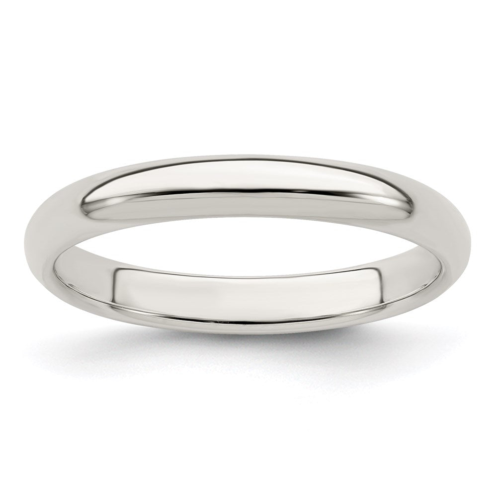 3mm Sterling Silver Stackable Polished Half Round Band, Item R11524 by The Black Bow Jewelry Co.