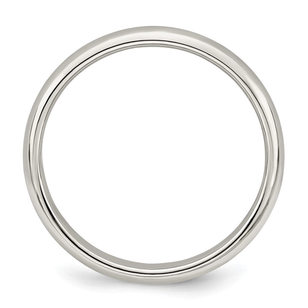 Alternate view of the 3mm Sterling Silver Stackable Polished Half Round Band by The Black Bow Jewelry Co.