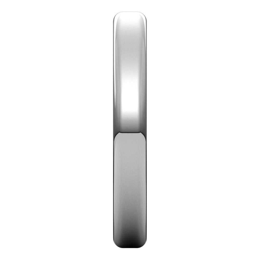 Alternate view of the 3mm Continuum Sterling Silver Round Edge Comfort Fit Flat Band by The Black Bow Jewelry Co.