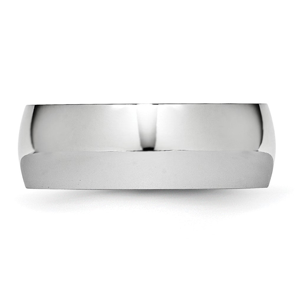 Alternate view of the 8mm Cobalt Polished Domed Standard Fit Band by The Black Bow Jewelry Co.
