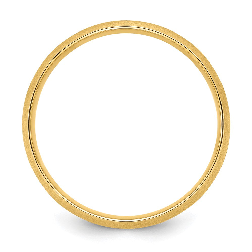 Alternate view of the 6mm 14K Yellow Gold Grooved Center Line Comfort Fit Band by The Black Bow Jewelry Co.