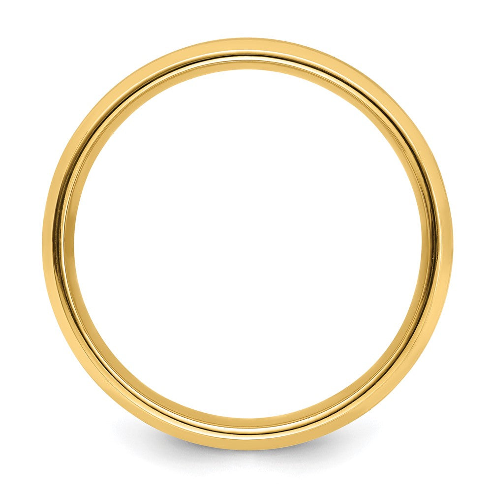Alternate view of the 6mm 14K Yellow Gold Beveled Heavy Weight Comfort Fit Band, Size 7 by The Black Bow Jewelry Co.