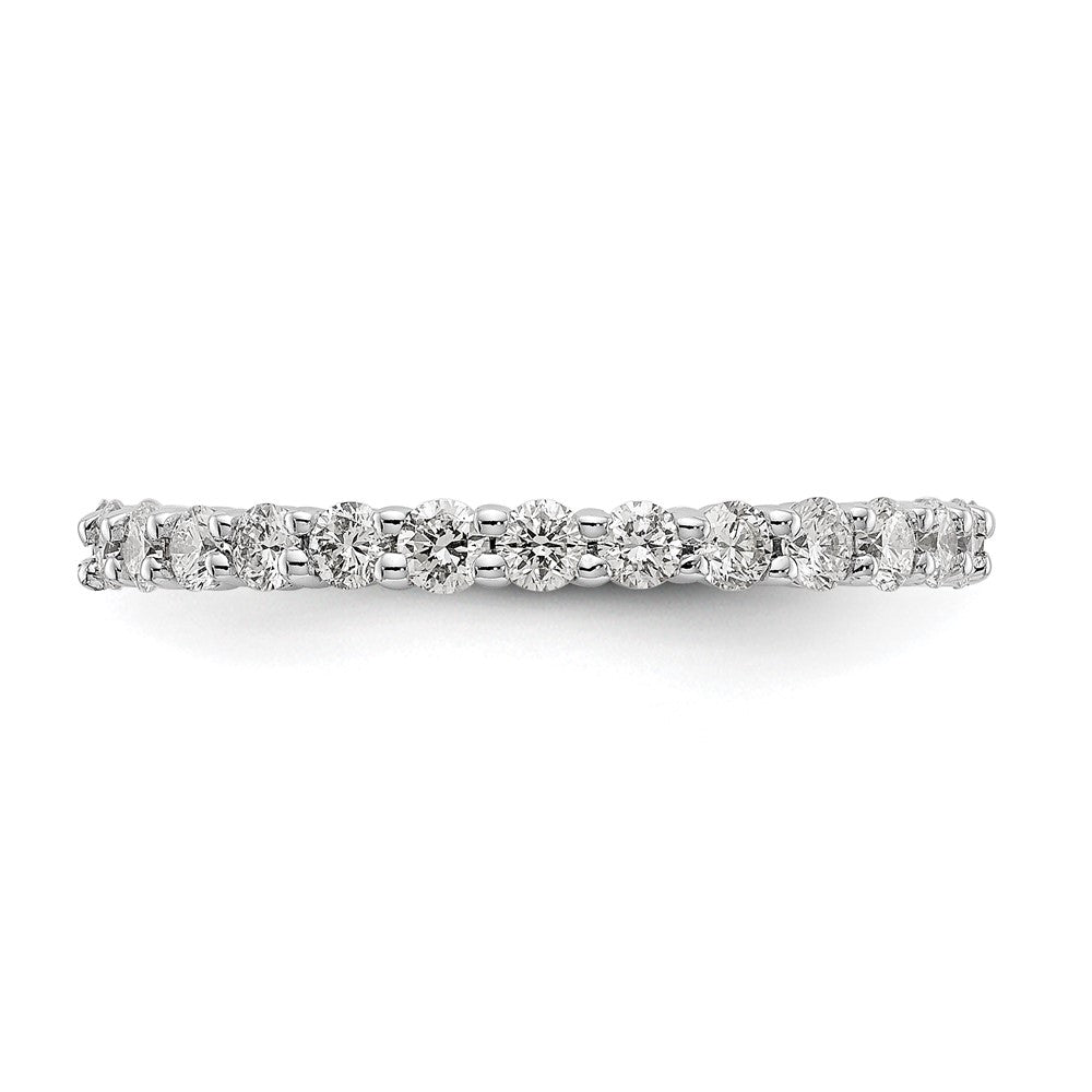 Alternate view of the 2mm 14K White Gold 1.0 Ctw Lab-Created Diamond Eternity Band by The Black Bow Jewelry Co.