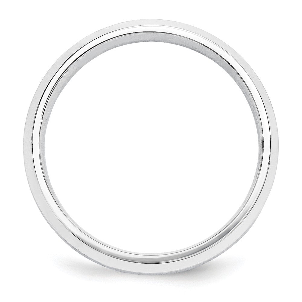 Alternate view of the 5mm Platinum Polished Beveled Edge Comfort Fit Band, Size 10.5 by The Black Bow Jewelry Co.