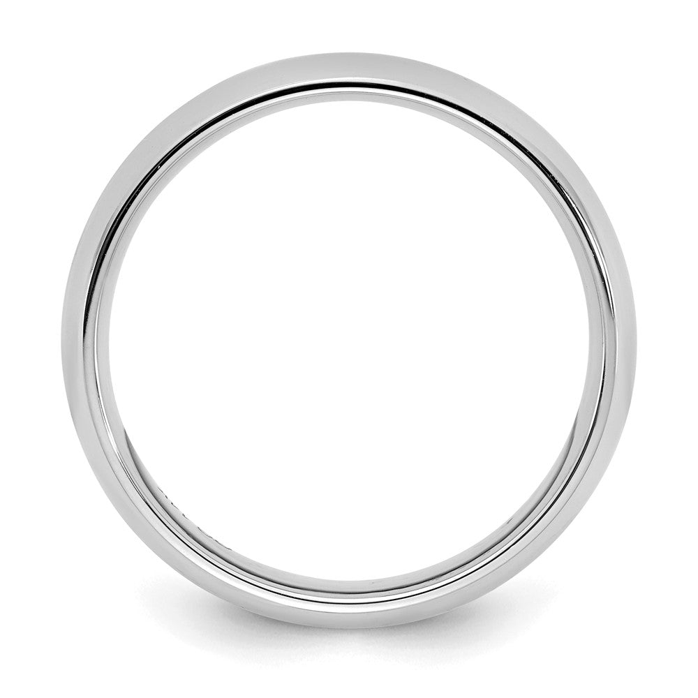 Alternate view of the 3mm Platinum Standard Weight Domed Comfort Fit Band, Size 4 by The Black Bow Jewelry Co.