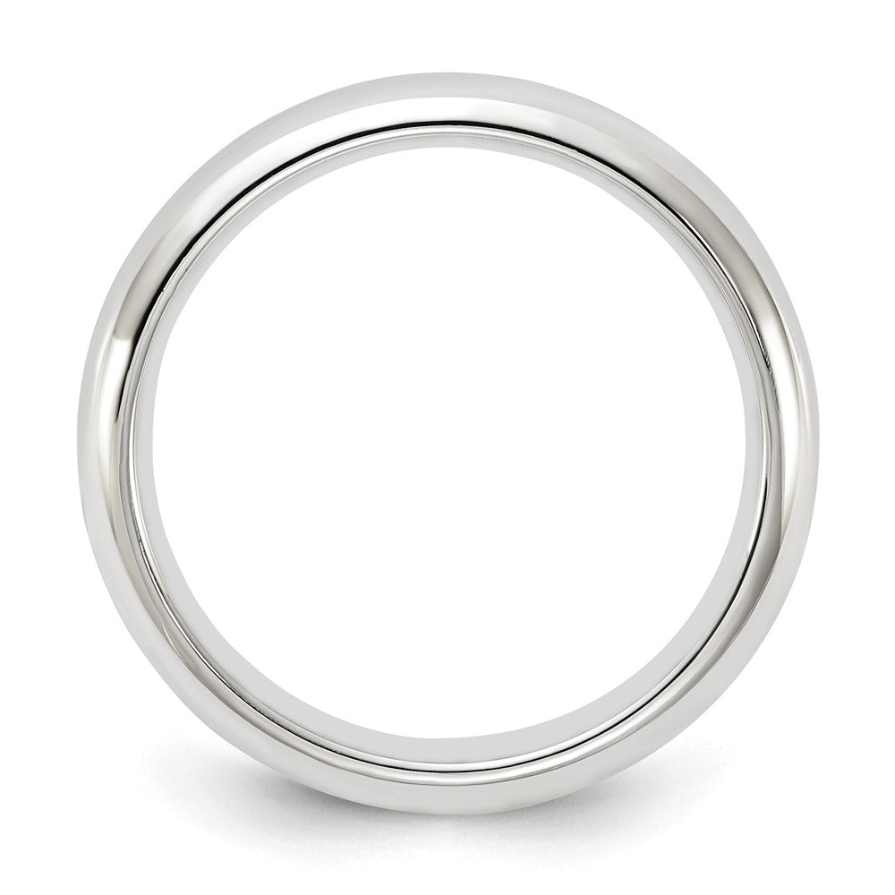 Alternate view of the 4mm Platinum Standard Weight Domed Comfort Fit Band, Size 4 by The Black Bow Jewelry Co.