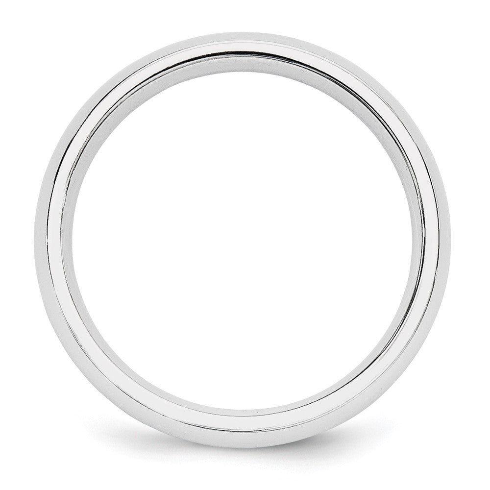 Alternate view of the 5mm Platinum Standard Weight Domed Comfort Fit Band, Size 4 by The Black Bow Jewelry Co.