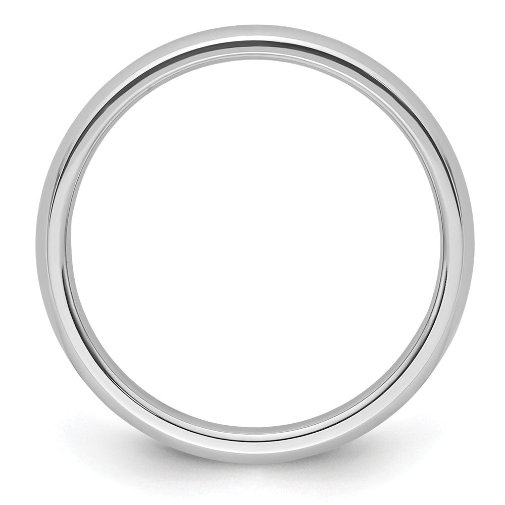 Alternate view of the 3mm Platinum Light Weight Domed Comfort Fit Band, Size 4 by The Black Bow Jewelry Co.