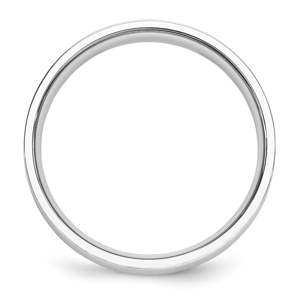 Alternate view of the 5mm Platinum Polished Flat Comfort Fit Band, Size 10 by The Black Bow Jewelry Co.
