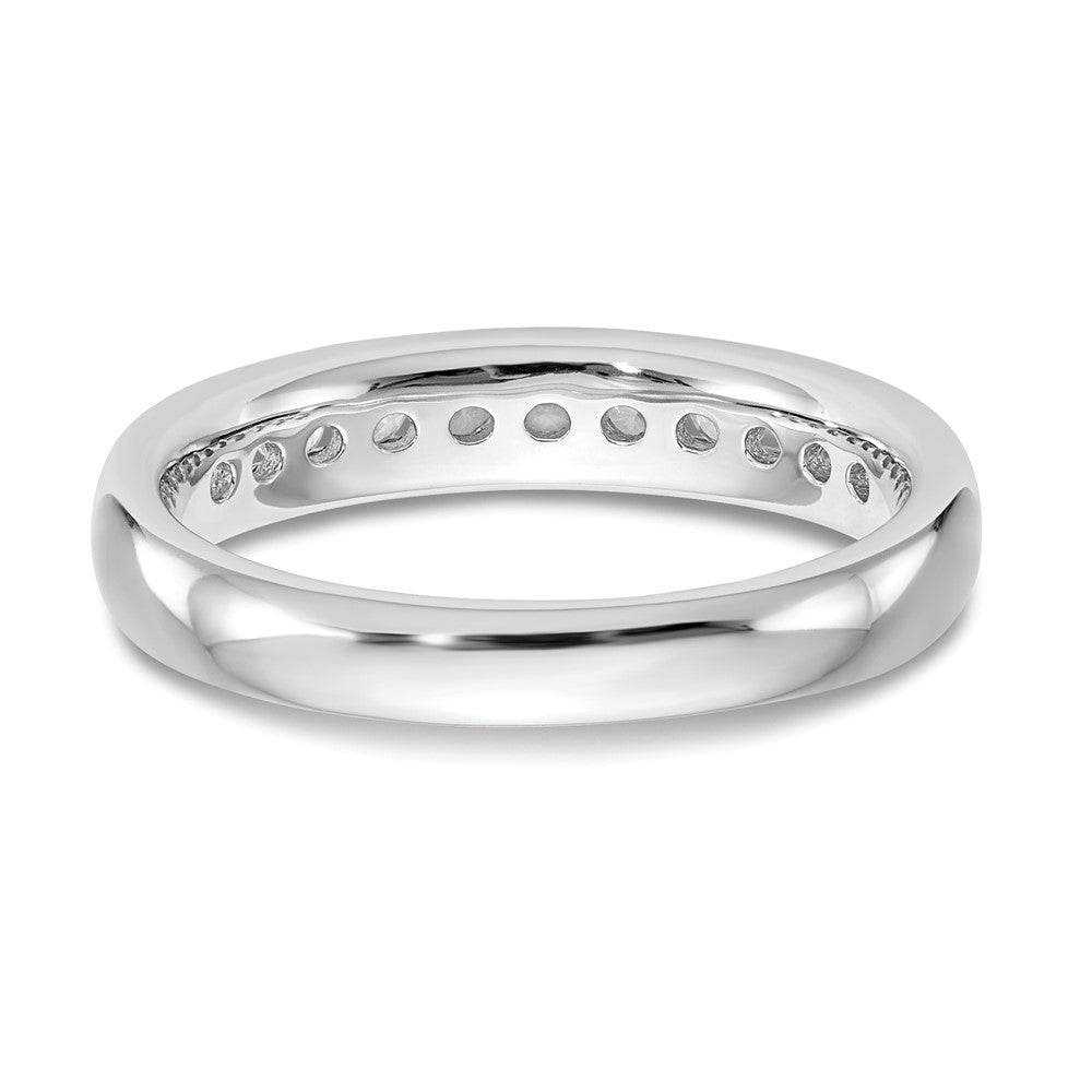 Alternate view of the 3.8mm 14K White Gold 3/8 Ctw Lab Created Diamond 11-Stone Band SZ 6 by The Black Bow Jewelry Co.