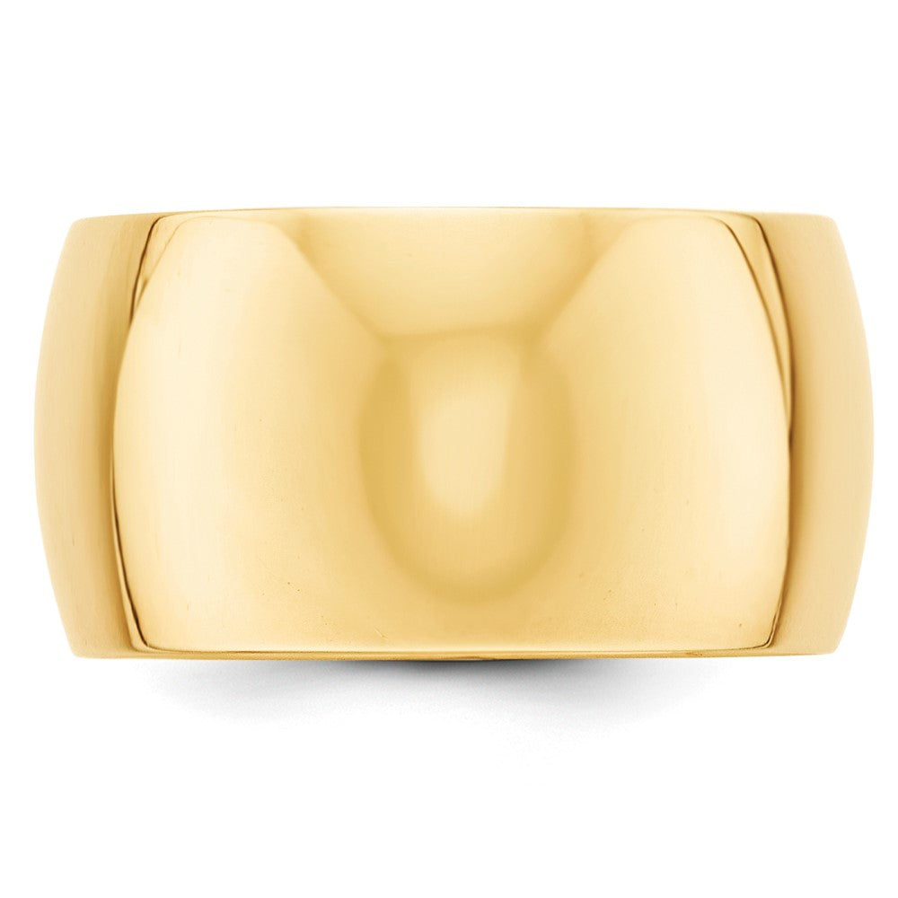 Alternate view of the 12mm 10K Yellow Gold Half Round Standard Fit Band, Size 6.5 by The Black Bow Jewelry Co.