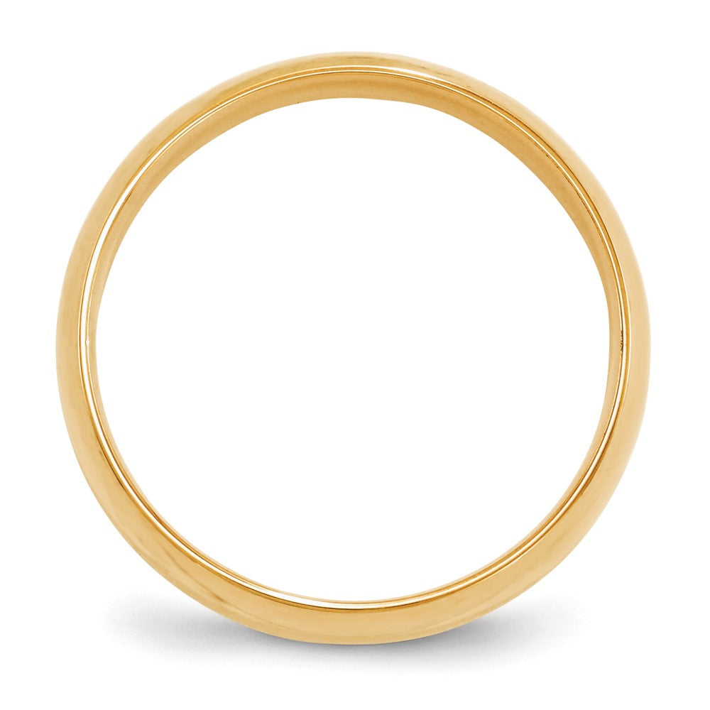 Alternate view of the 6mm 10K Yellow Gold Lightweight Domed Comfort Fit Band, Size 4 by The Black Bow Jewelry Co.