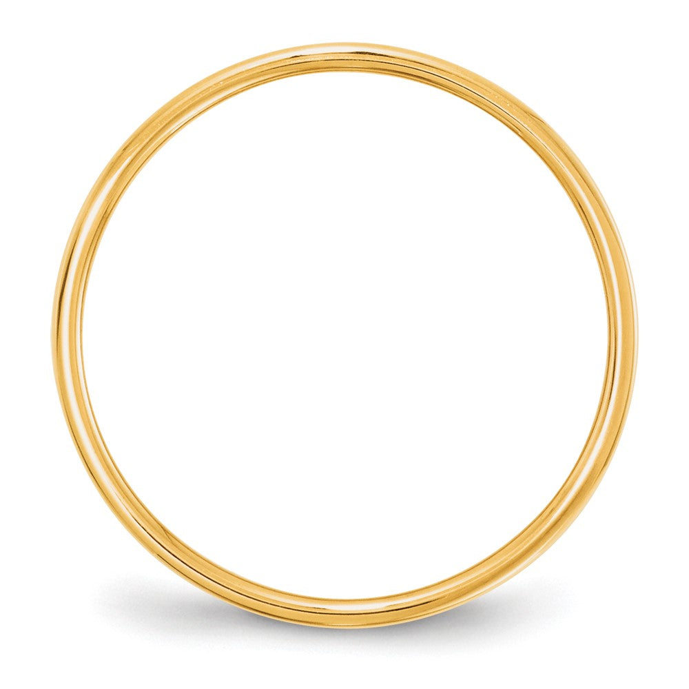 Alternate view of the 5mm 10K Yellow Gold Lightweight Flat Standard Fit Band, Size 4 by The Black Bow Jewelry Co.