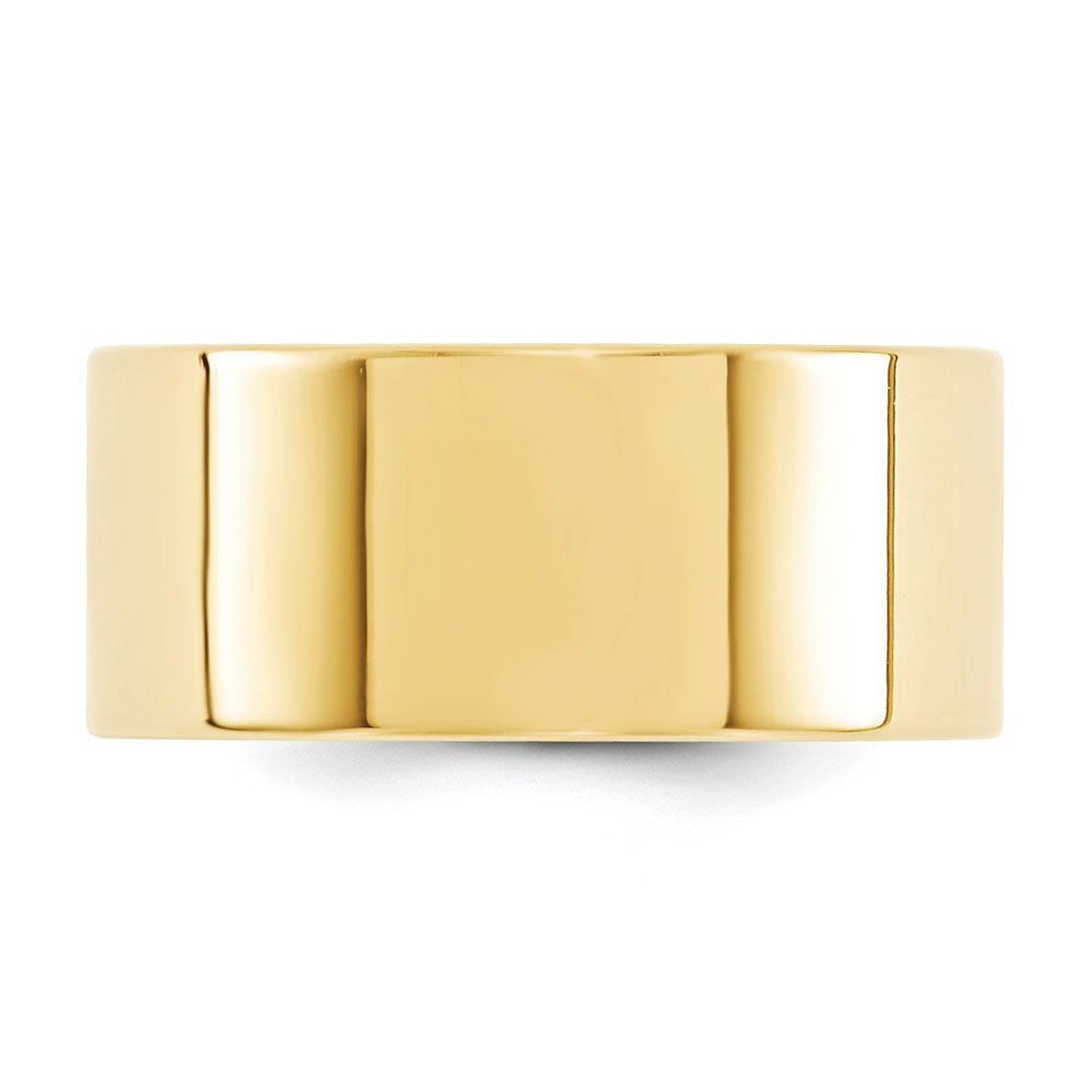 Alternate view of the 10mm 10K Yellow Gold Flat Comfort Fit Band, Size 6 by The Black Bow Jewelry Co.