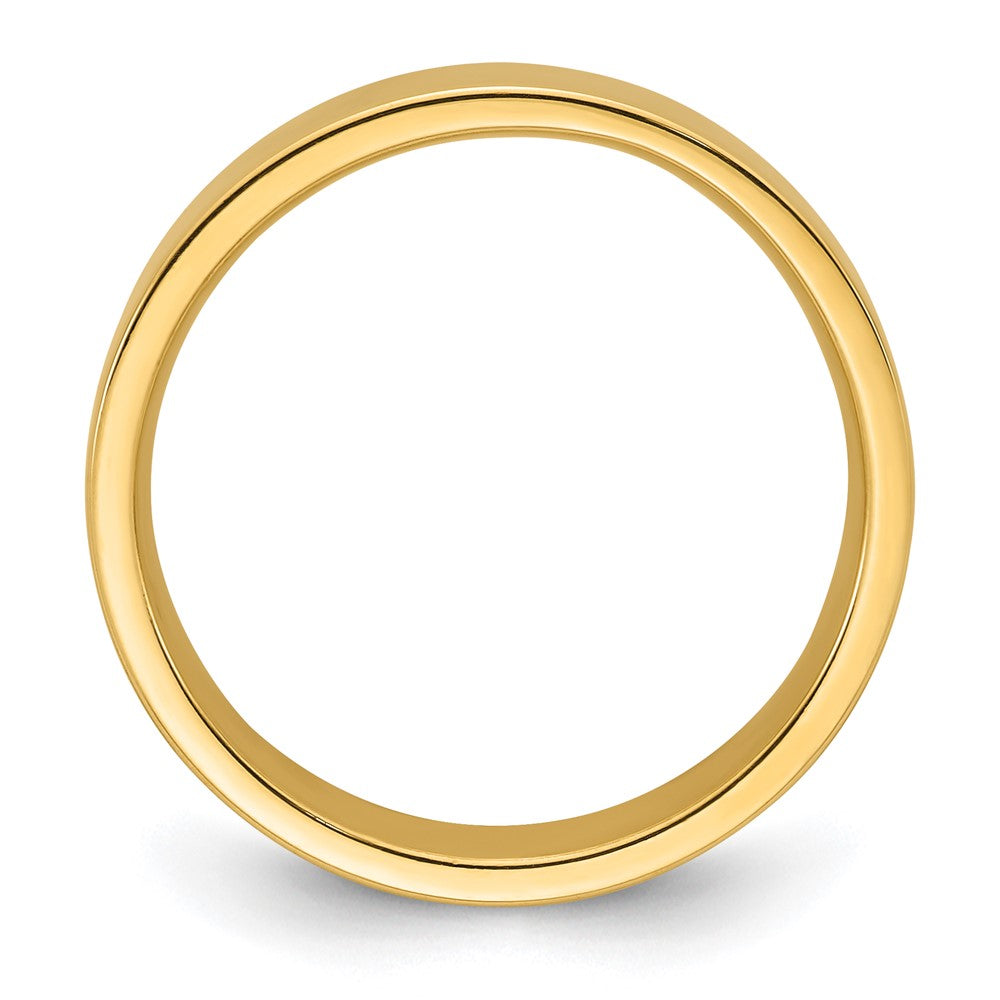 Alternate view of the 5mm 14K Yellow Gold Flat Comfort Fit Band, Size 4 by The Black Bow Jewelry Co.