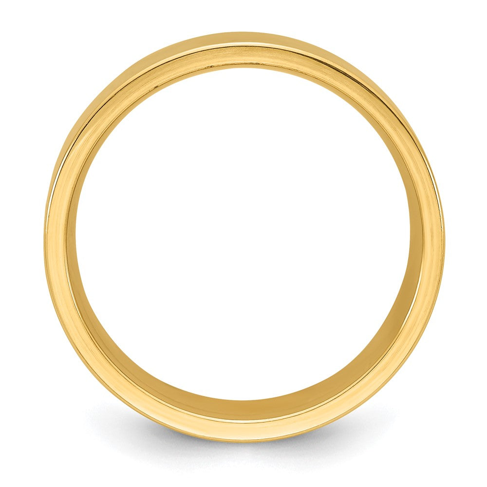 Alternate view of the 8mm 14K Yellow Gold Flat Comfort Fit Band, Size 4 by The Black Bow Jewelry Co.