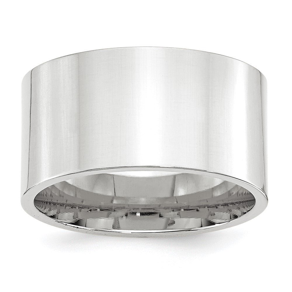 12mm 14K White or Yellow Gold Flat Comfort Fit Band, Item R12383 by The Black Bow Jewelry Co.