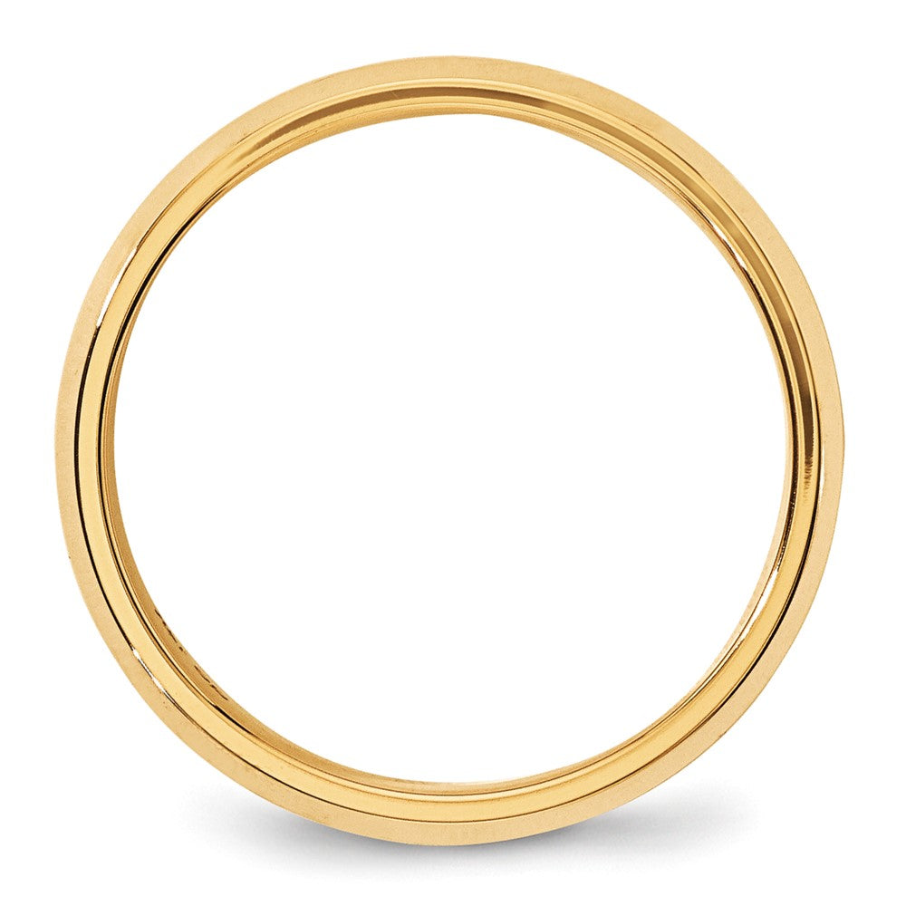 Alternate view of the 6mm 10K Yellow Gold Beveled Edge Comfort Fit Band, Size 4 by The Black Bow Jewelry Co.