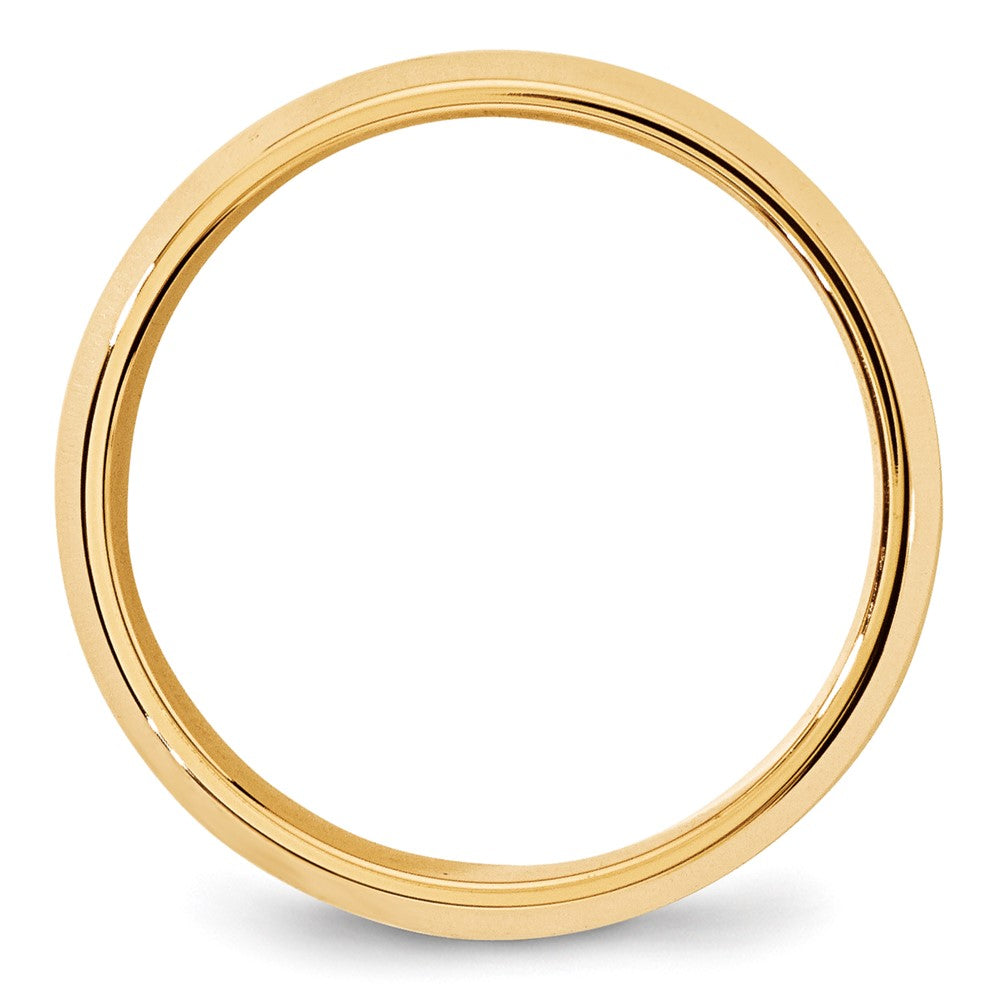 Alternate view of the 7mm 10K Yellow Gold Beveled Edge Comfort Fit Band, Size 5 by The Black Bow Jewelry Co.
