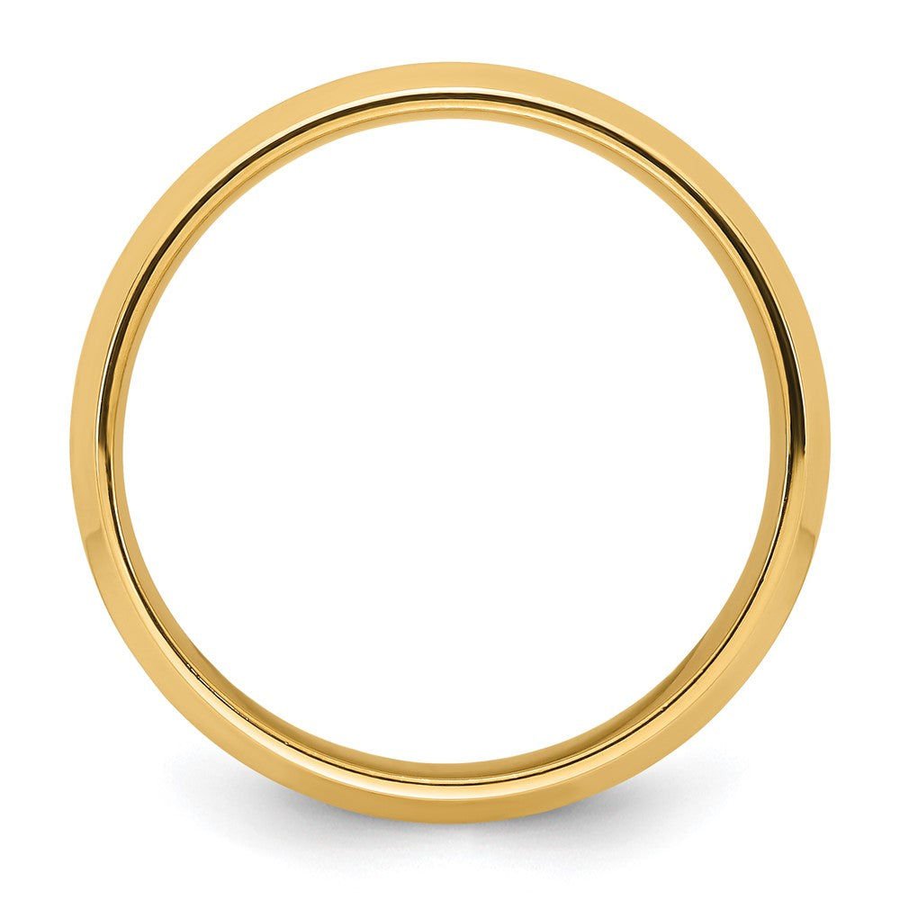 Alternate view of the 7mm 14K Yellow Gold Beveled Edge Comfort Fit Band, Size 5 by The Black Bow Jewelry Co.