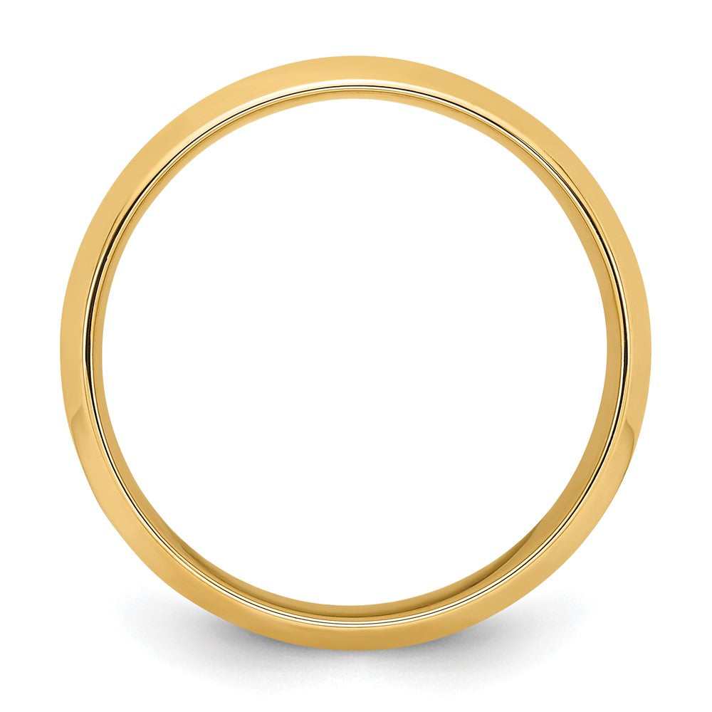 Alternate view of the 8mm 14K Yellow Gold Beveled Edge Comfort Fit Band, Size 5 by The Black Bow Jewelry Co.