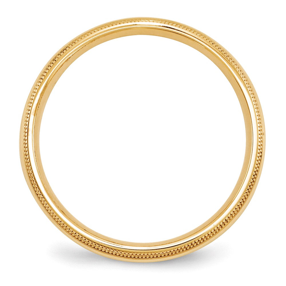 Alternate view of the 5mm 10K Yellow Gold Double Milgrain Edge Comfort Fit Band, Size 4 by The Black Bow Jewelry Co.