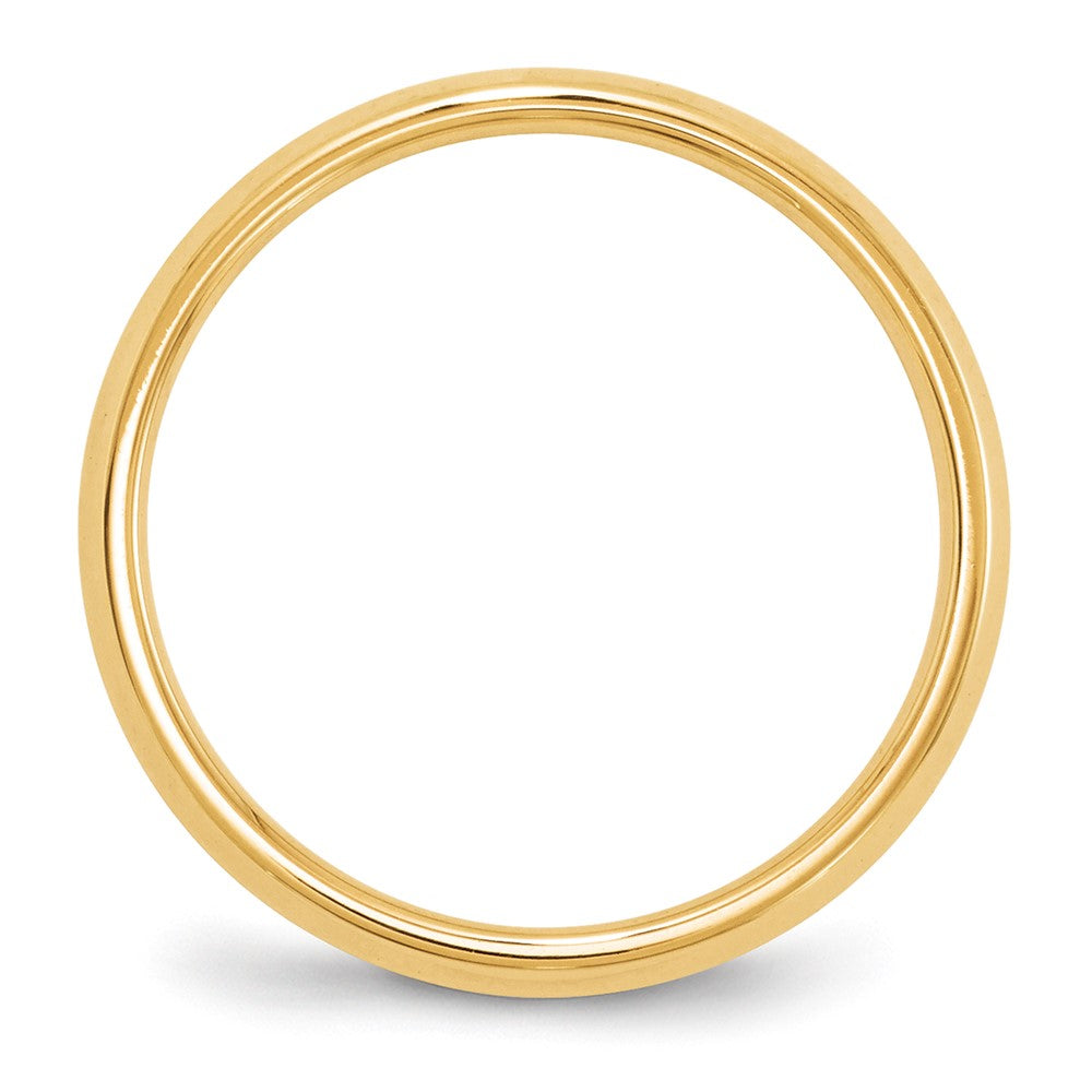 Alternate view of the 4mm 14K Yellow Gold Knife Edge Comfort Fit Band, Size 4 by The Black Bow Jewelry Co.