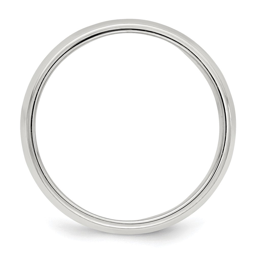 Alternate view of the 6mm Sterling Silver Half Round Milgrain Edge Standard Fit Band by The Black Bow Jewelry Co.