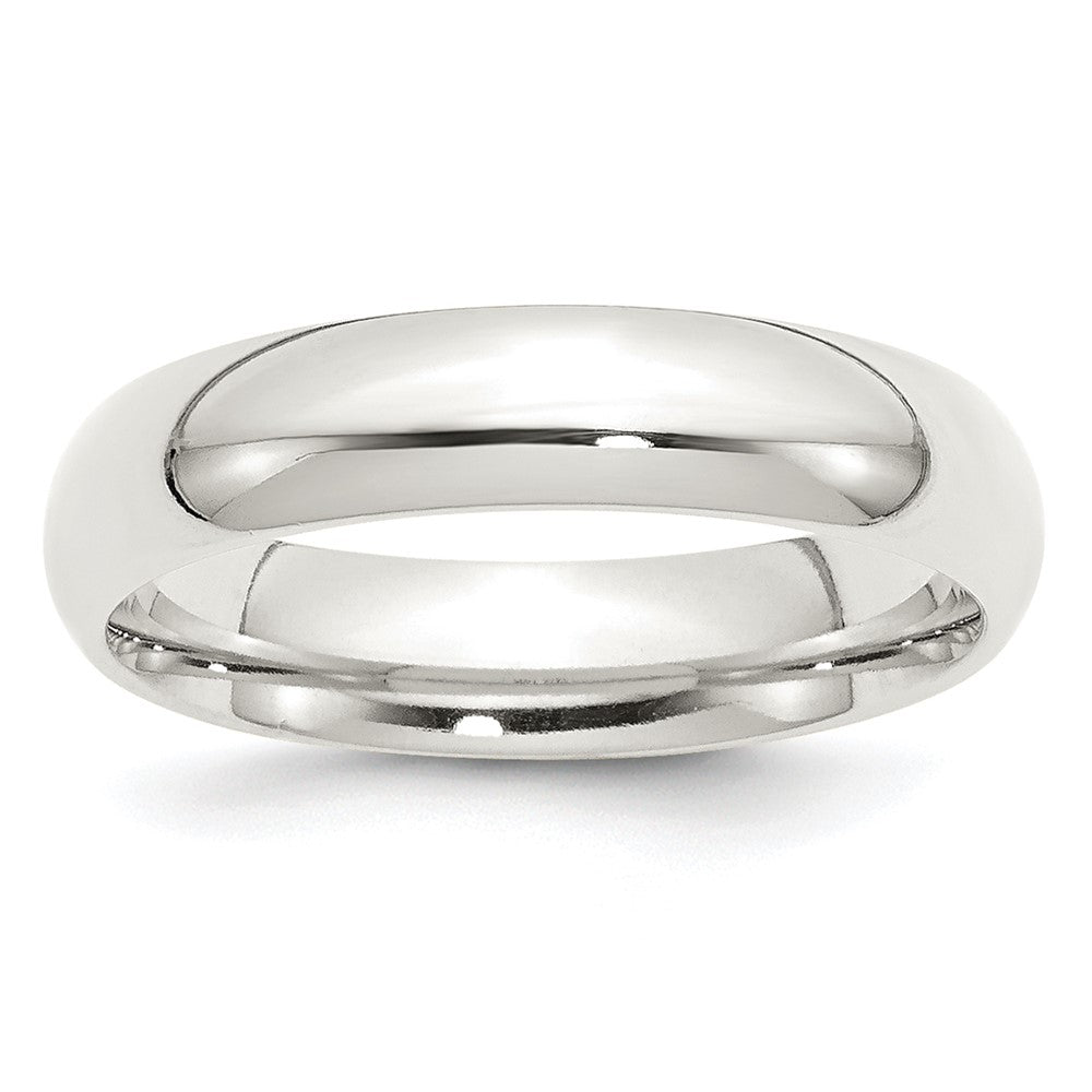5mm Sterling Silver Polished Domed Comfort Fit Band, Item R12494 by The Black Bow Jewelry Co.