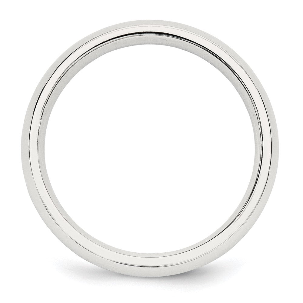 Alternate view of the 5mm Sterling Silver Polished Domed Comfort Fit Band by The Black Bow Jewelry Co.